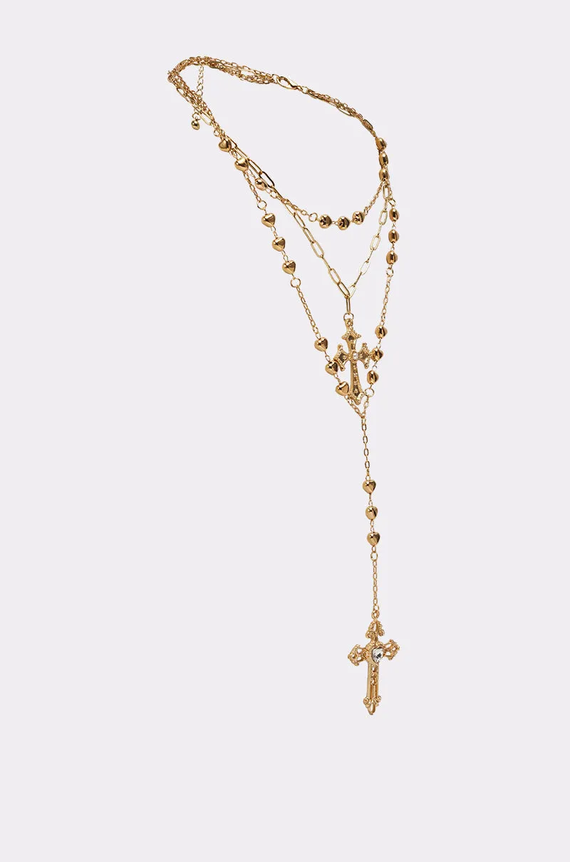 DRIPPED OUT CROSS LARIAT sold by AKIRA product image thumbnail 3