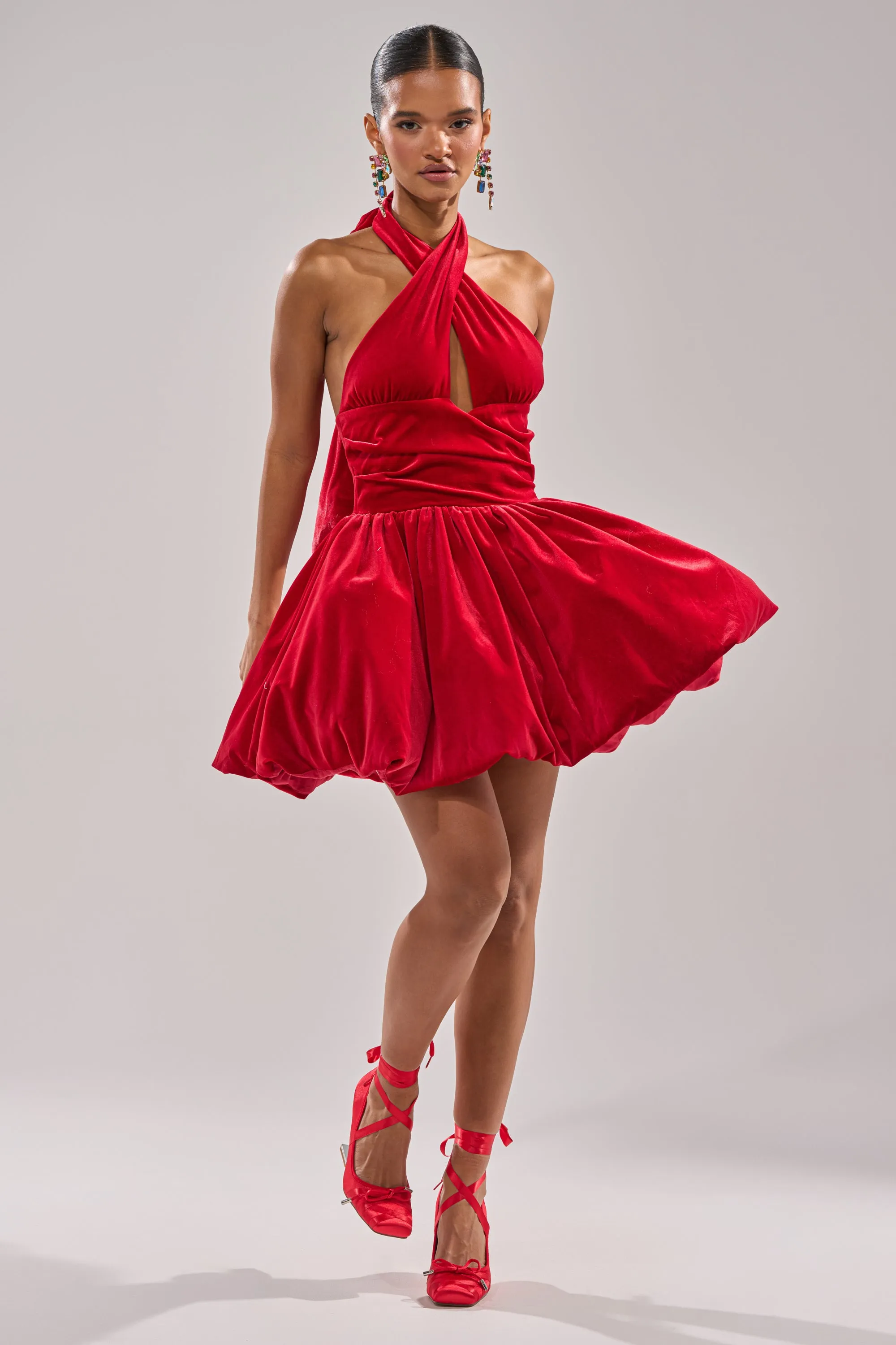 RUBY ROSE VELVET MINI DRESS sold by AKIRA product image thumbnail 5