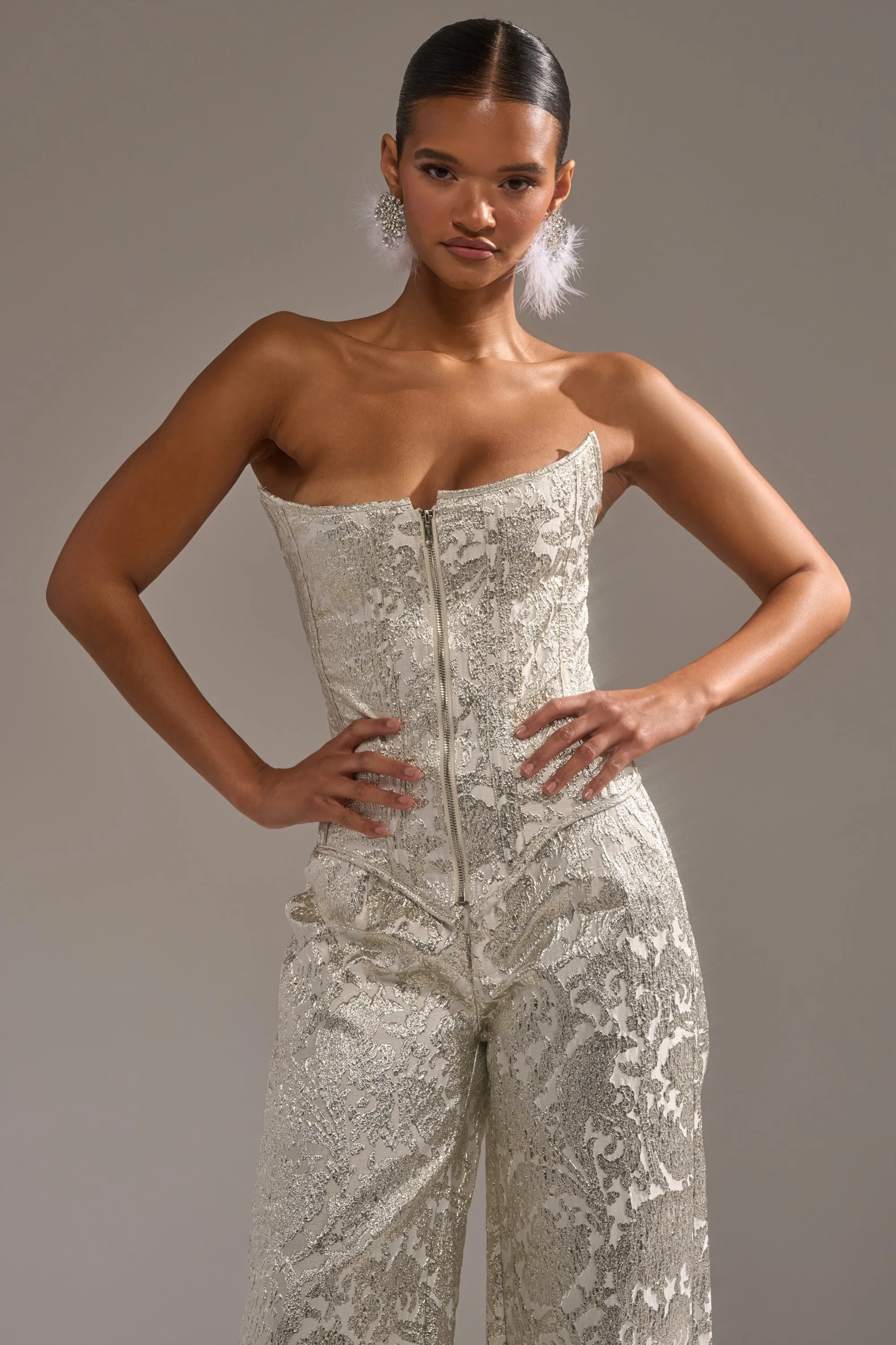 COCO BROCADE CORSET sold by AKIRA product image thumbnail 2