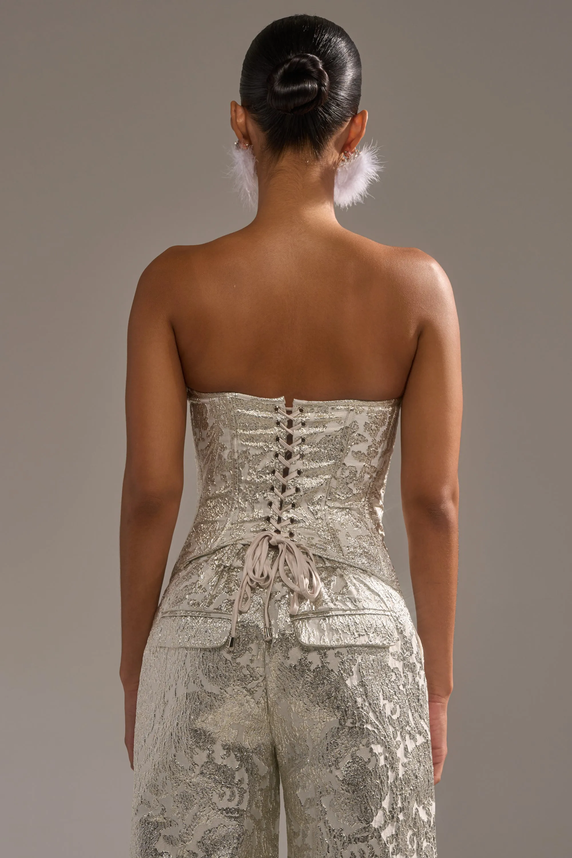 COCO BROCADE CORSET sold by AKIRA product image thumbnail 4