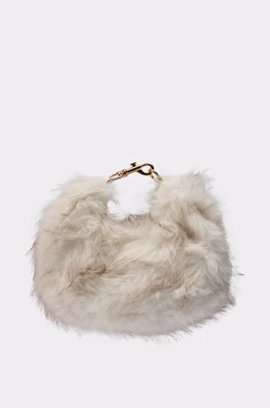 WINTER SKY FAUX FUR PURSE sold by AKIRA
