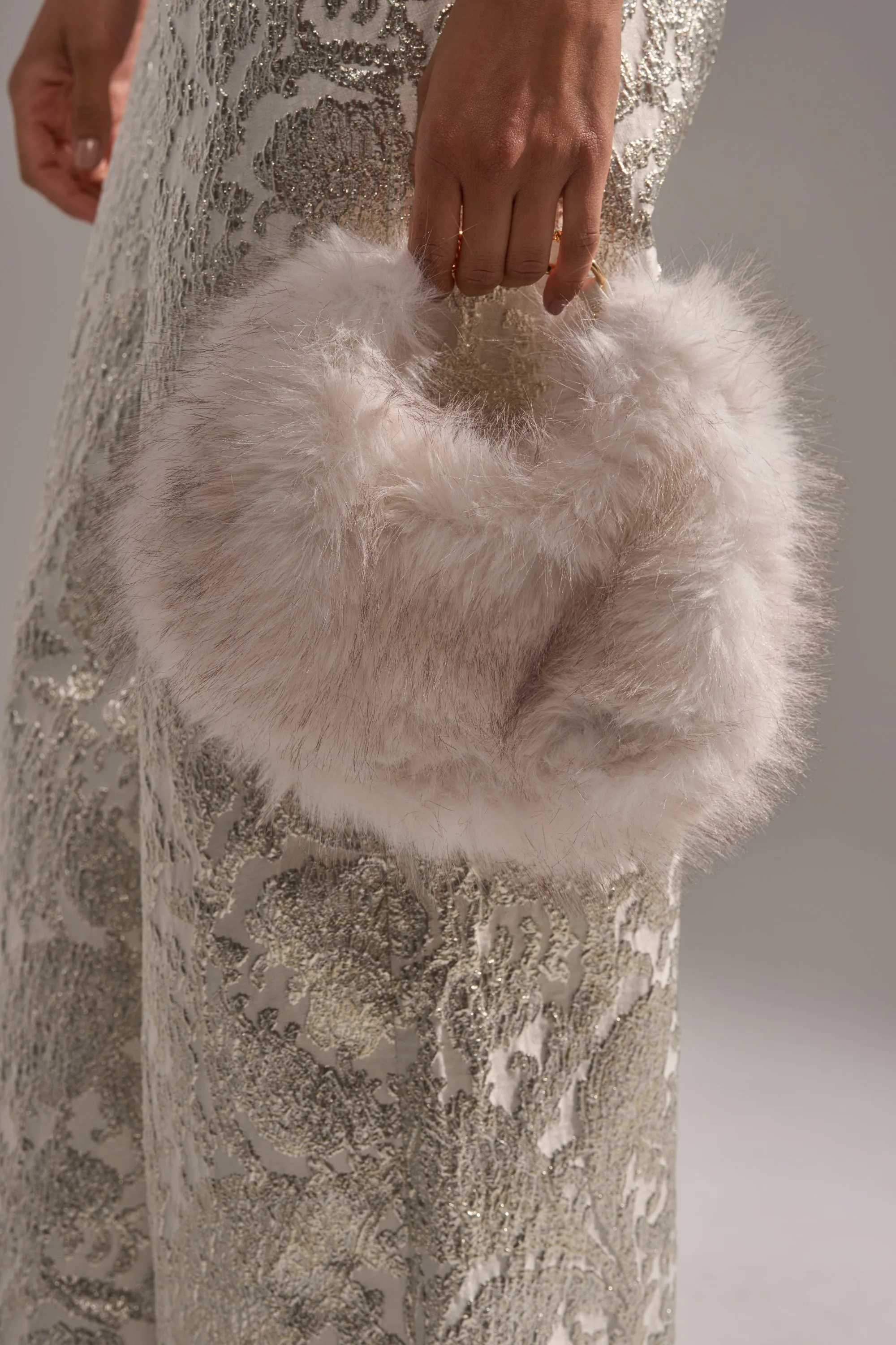 WINTER SKY FAUX FUR PURSE sold by AKIRA product image thumbnail 2