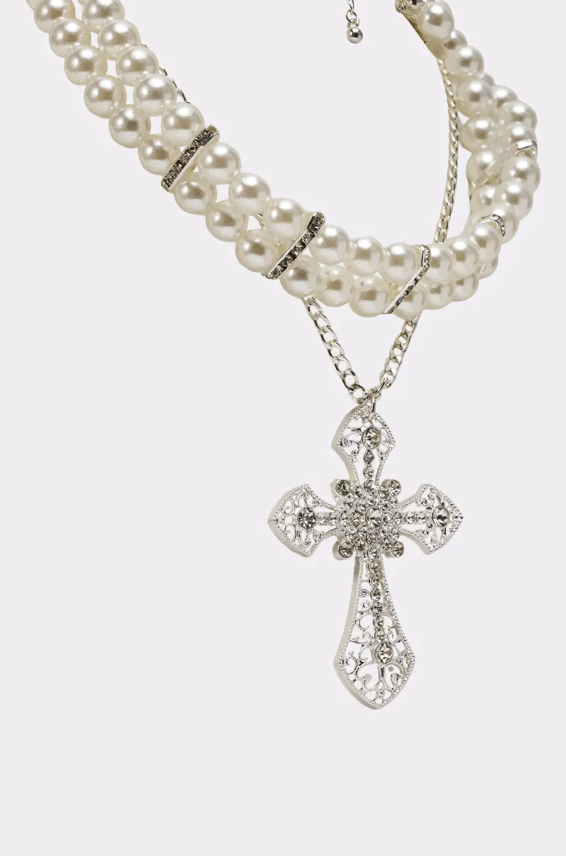 PURE CROSS NECKLACE sold by AKIRA product image thumbnail 4