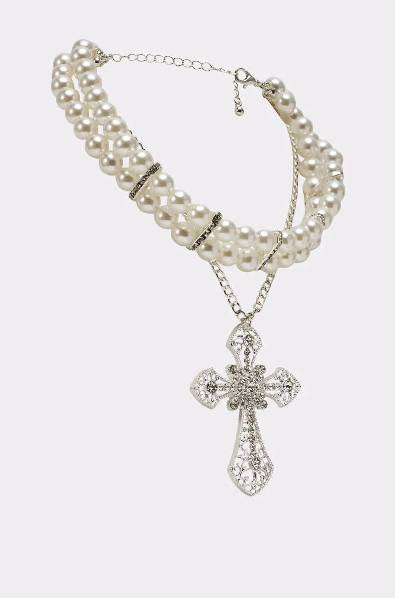 PURE CROSS NECKLACE sold by AKIRA product image thumbnail 3