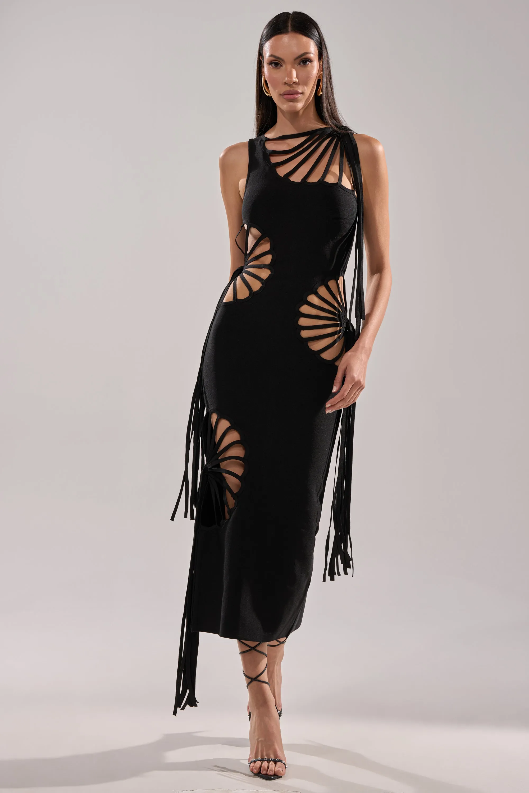 BROOKE CUTOUT MIDI DRESS sold by AKIRA product image thumbnail 3