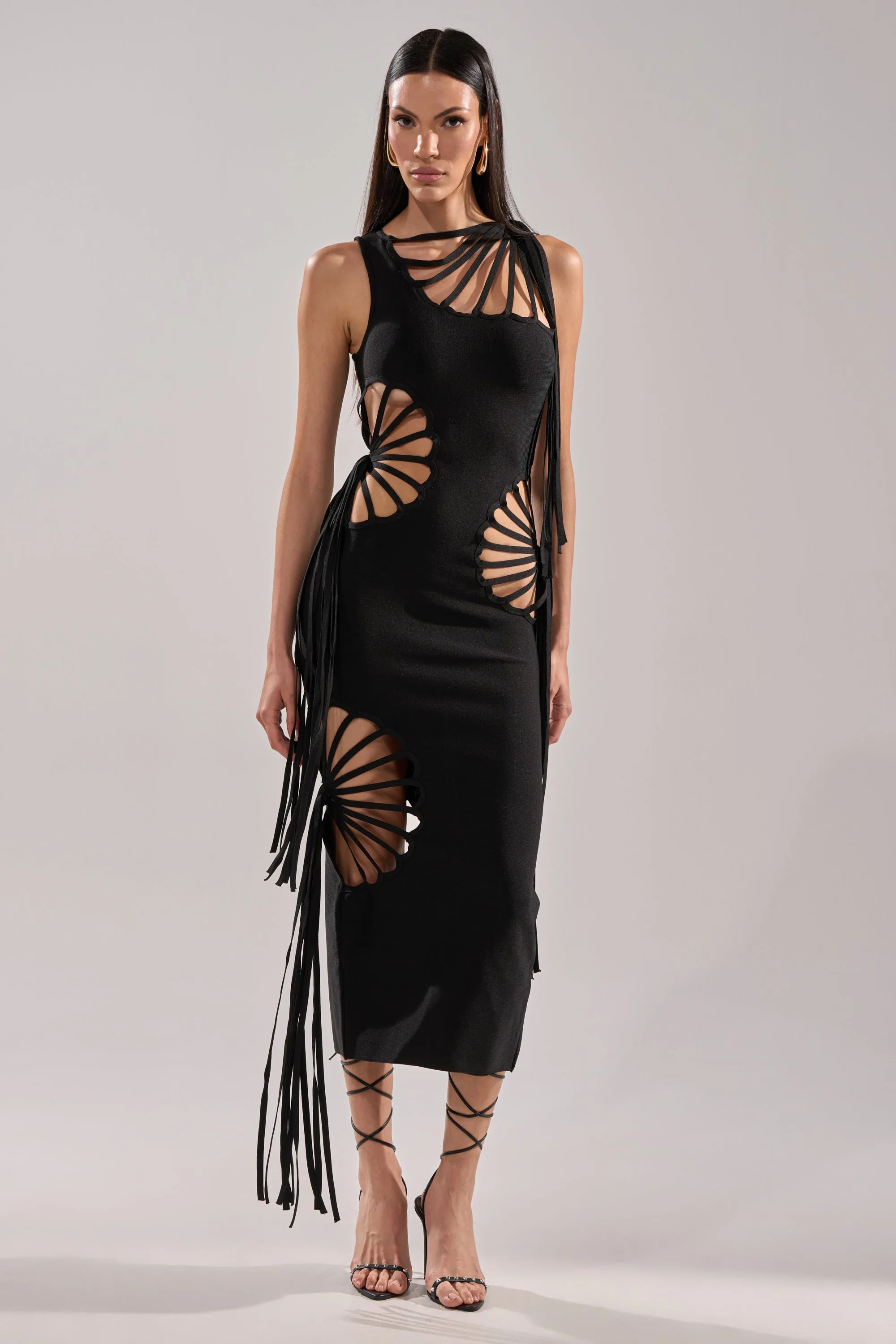 BROOKE CUTOUT MIDI DRESS sold by AKIRA product image thumbnail 4