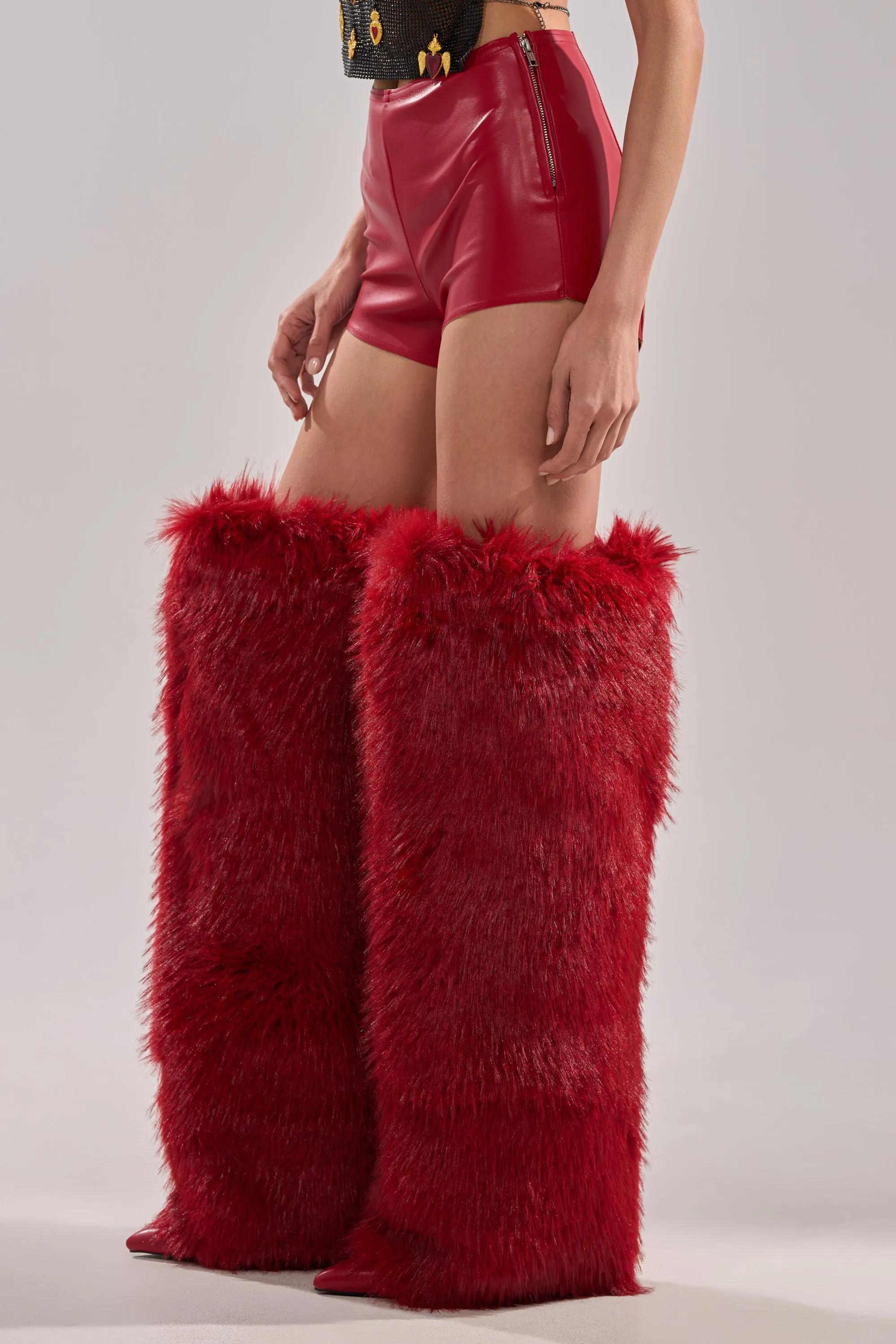 WONT LET IT GO FAUX LEATHER SHORT sold by AKIRA product image thumbnail 4