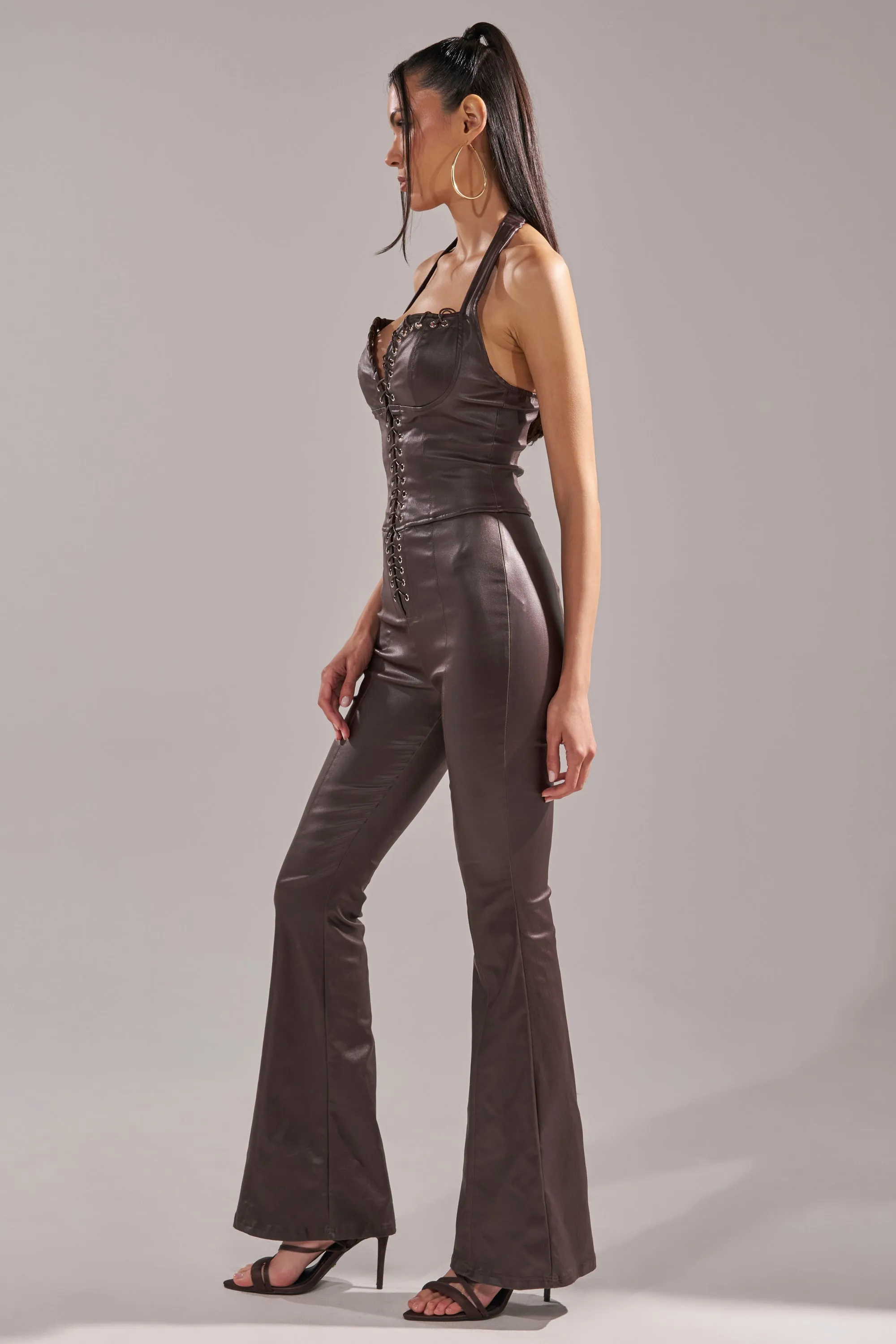 JOURDAN PU JUMPSUIT sold by AKIRA product image thumbnail 4