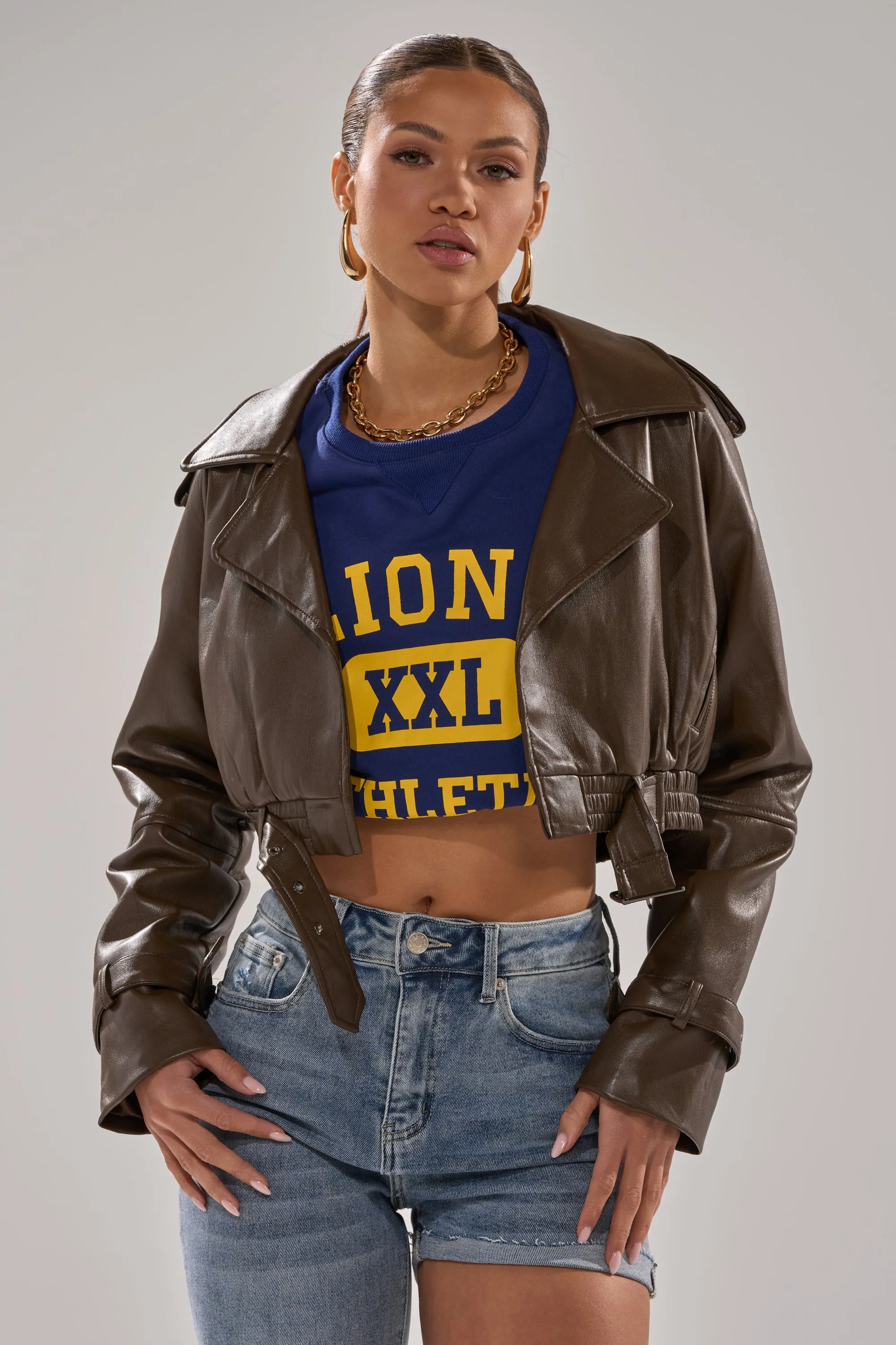 BUTTER LUXE MOTO IN CHOCOLATE sold by AKIRA product image thumbnail 3