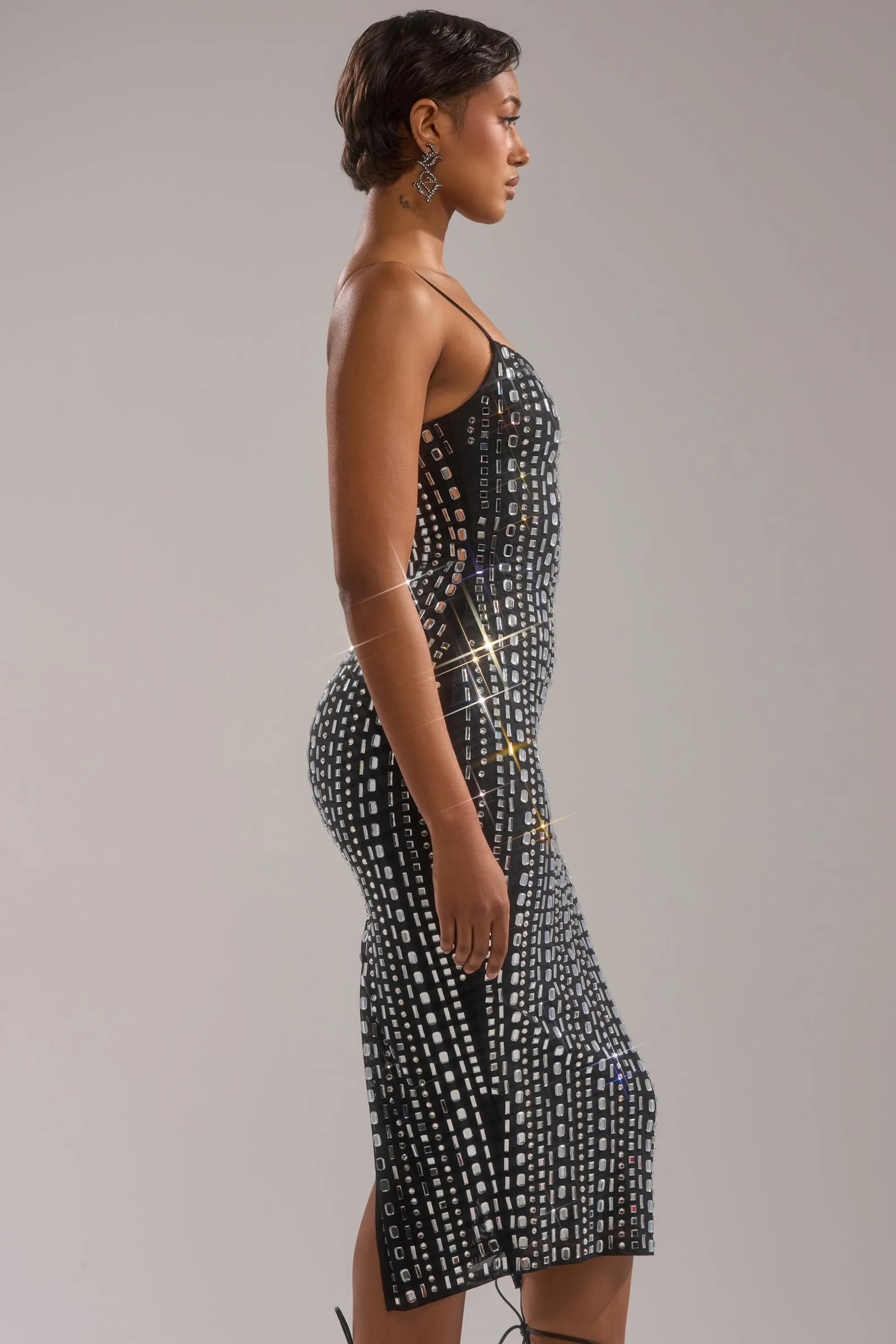 GIA RHINESTONE MAXI DRESS sold by AKIRA product image thumbnail 3