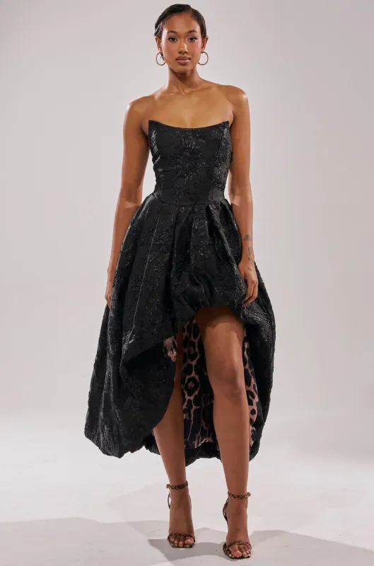 WILD THANG PRINTED HI LOW DRESS sold by AKIRA