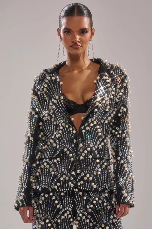 TIMES SQUARE EMBELLISHED BLAZER sold by AKIRA