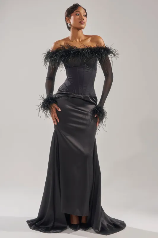 LUXURY LIFE MAXI SKIRT sold by AKIRA