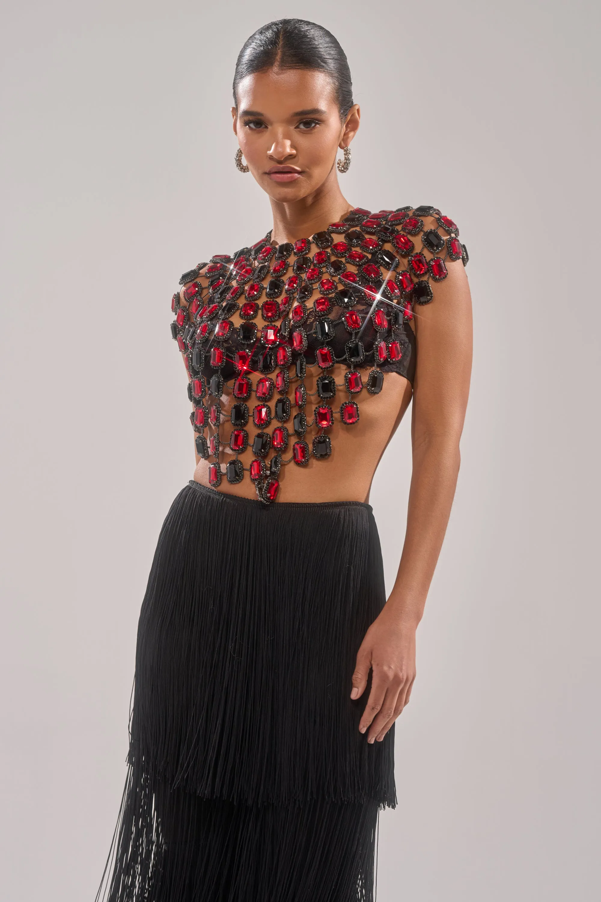 RUBY RHINESTONE BLOUSE sold by AKIRA product image thumbnail 3