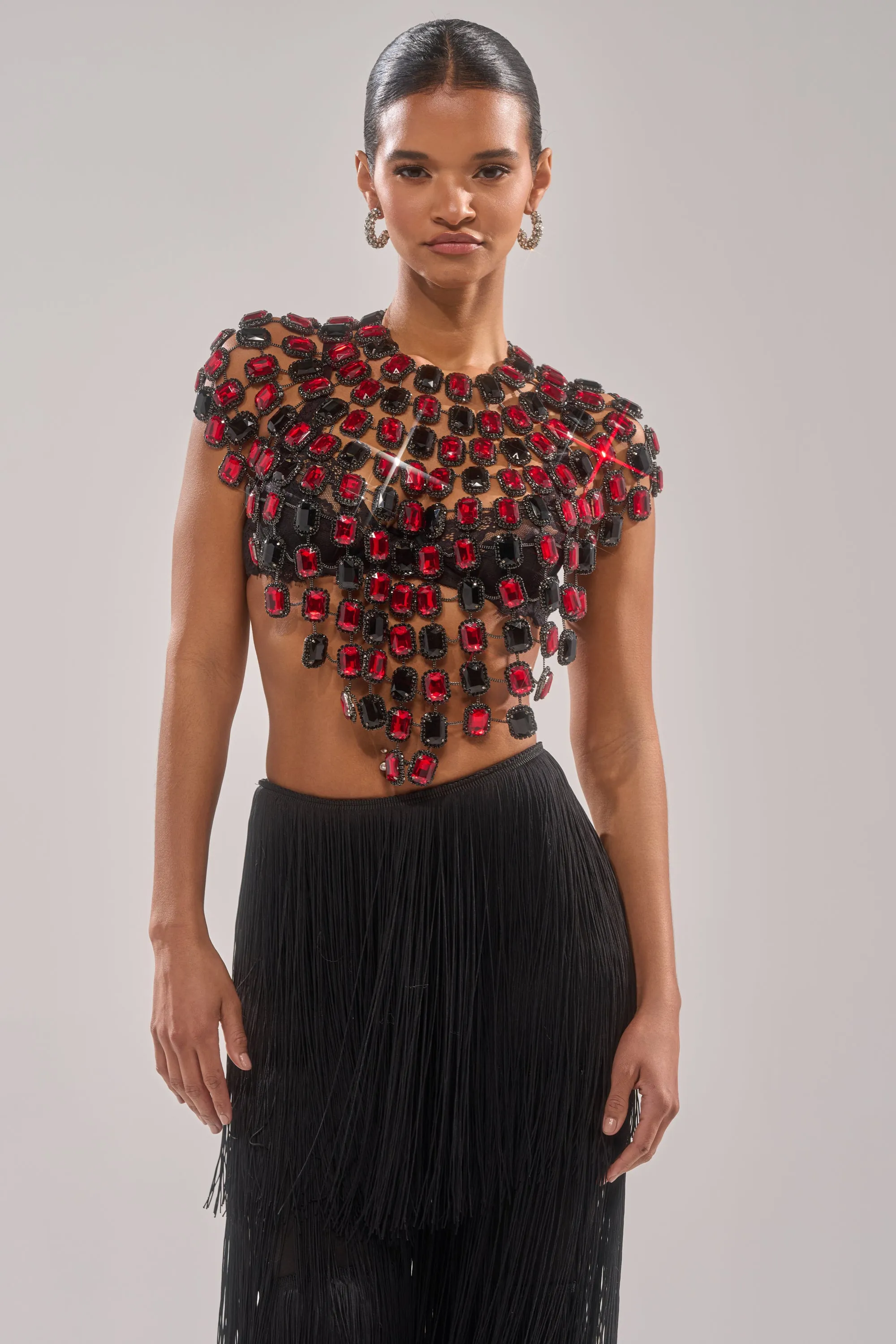 RUBY RHINESTONE BLOUSE sold by AKIRA