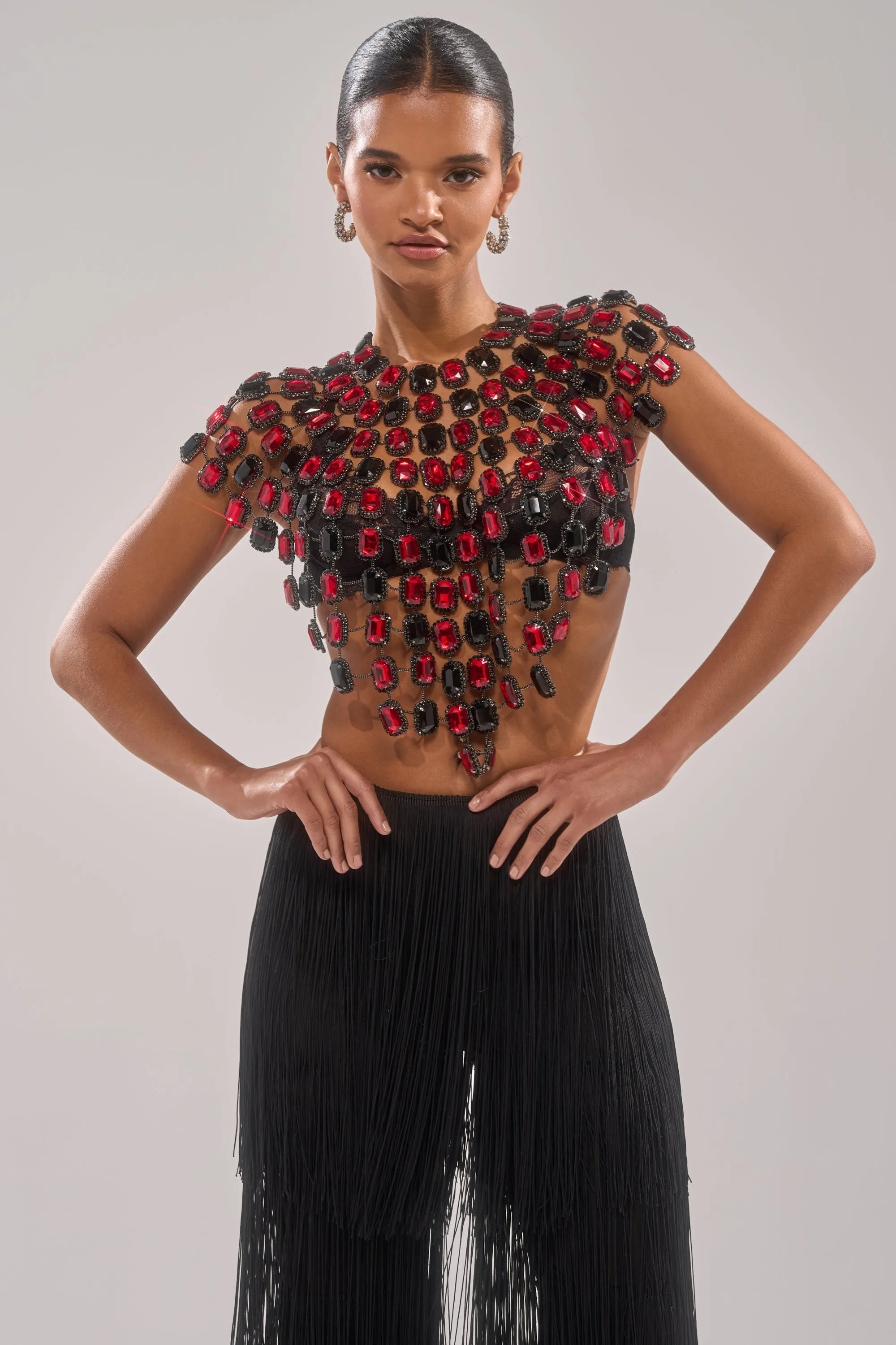 RUBY RHINESTONE BLOUSE sold by AKIRA product image thumbnail 2