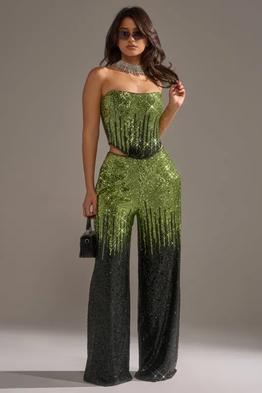 SWEET THING SEQUIN PALAZZO PANT sold by AKIRA