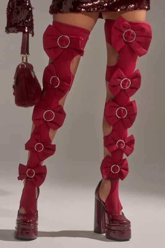 LOVES ME STIRRUP STOCKINGS sold by AKIRA