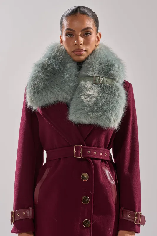 HAVE IT ALL FAUX FUR SHAWL made by AKIRA