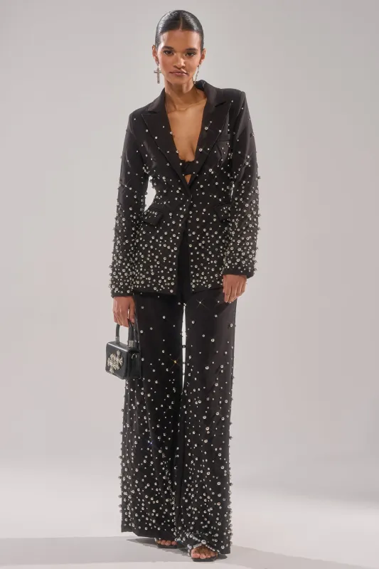 GET CLOSER EMBELLISHED TROUSER sold by AKIRA