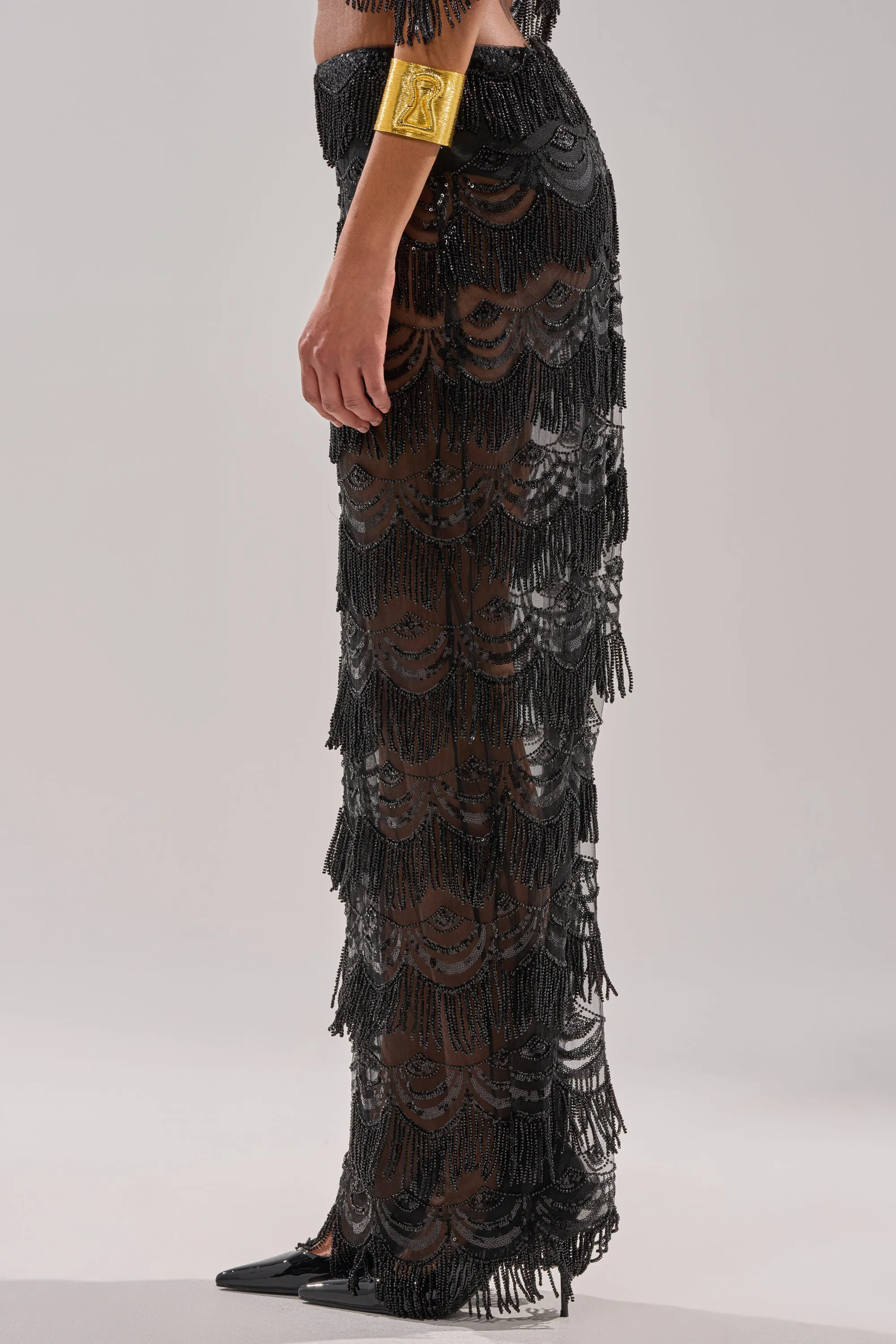 STAR OF THE NIGHT MAXI SKIRT sold by AKIRA product image thumbnail 5