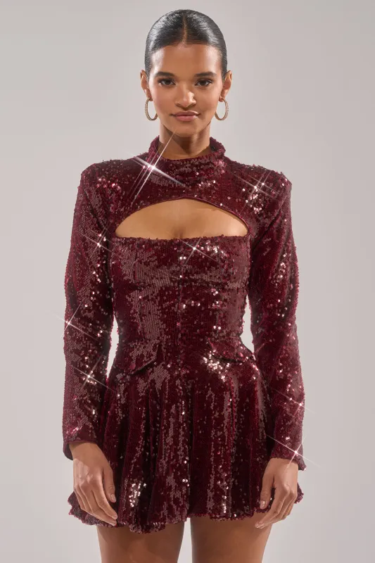 IM YOUR FAVORITE SEQUIN MINI DRESS sold by AKIRA