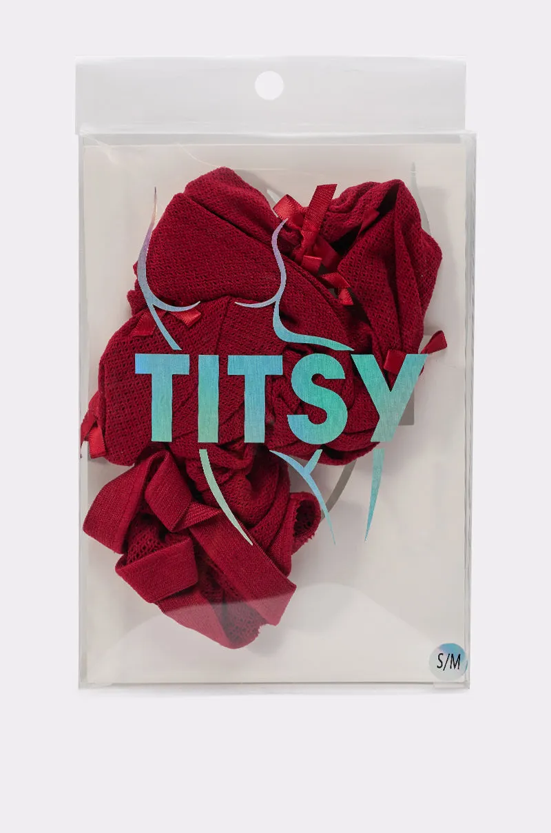 IM THE GIFT BOW TIGHTS sold by AKIRA product image thumbnail 5