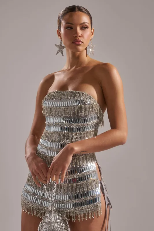 CHANDELIER RHINESTONE MINI DRESS sold by AKIRA