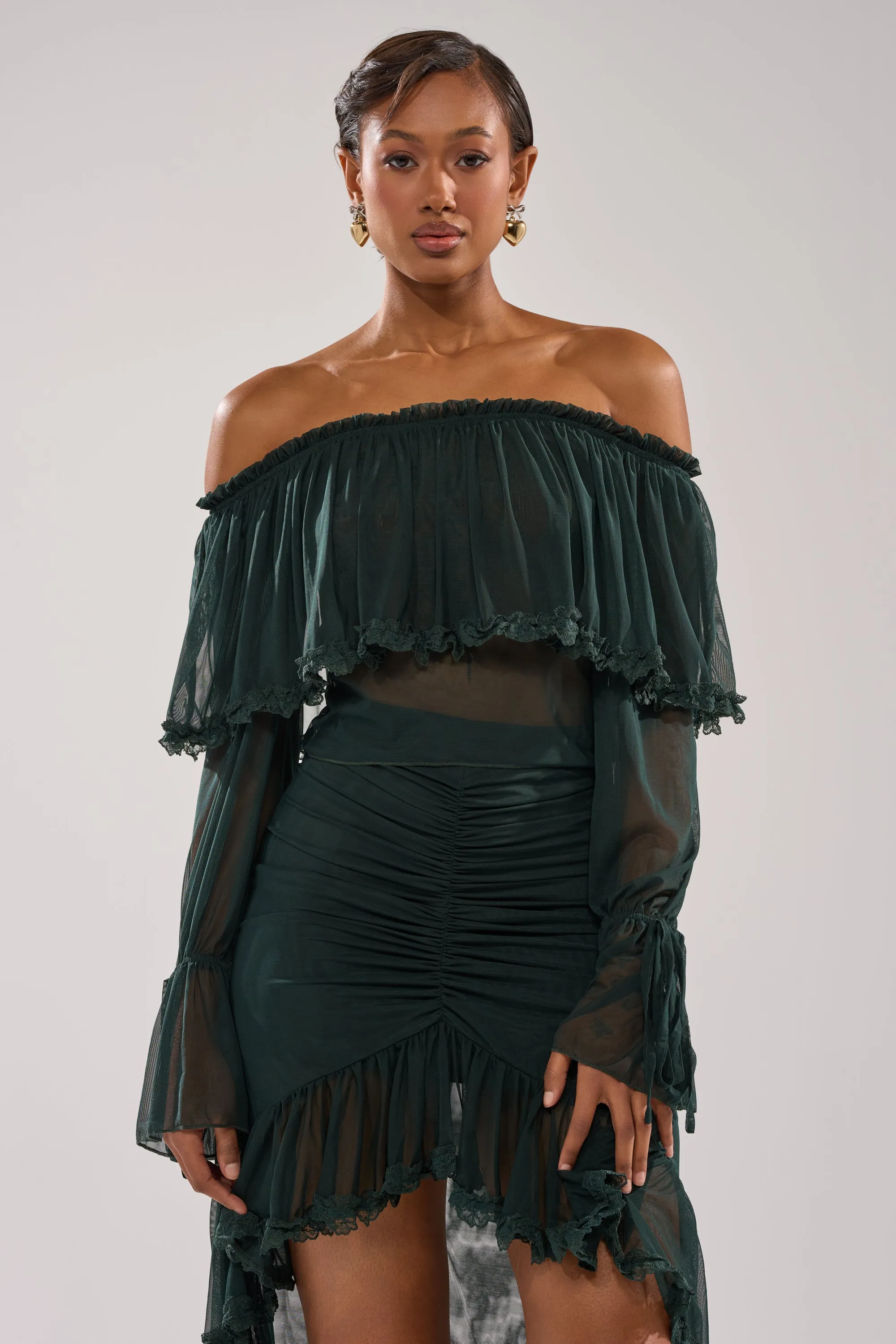 EMERALD LOVER BLOUSE sold by AKIRA product image thumbnail 2