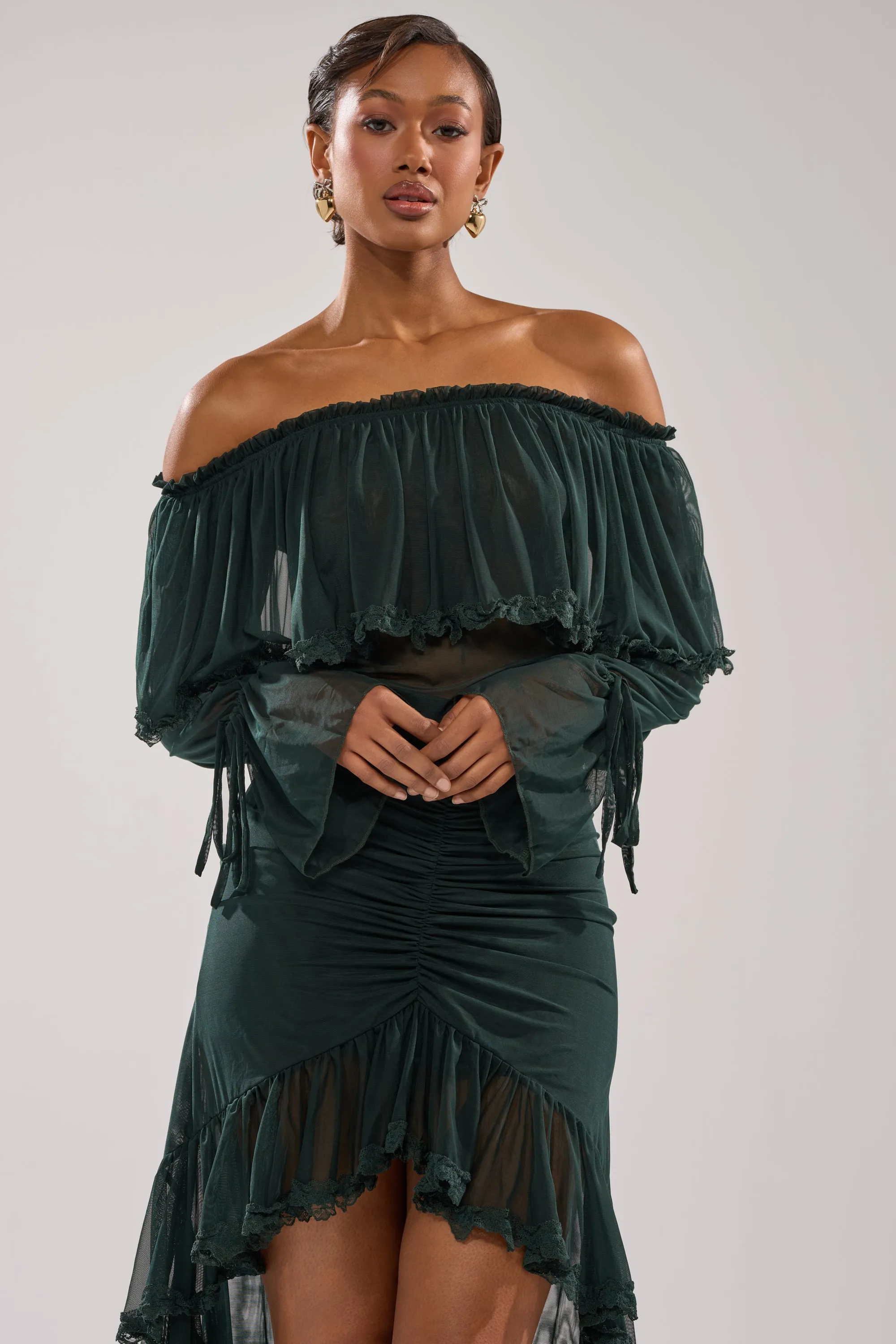 EMERALD LOVER BLOUSE sold by AKIRA product image thumbnail 3