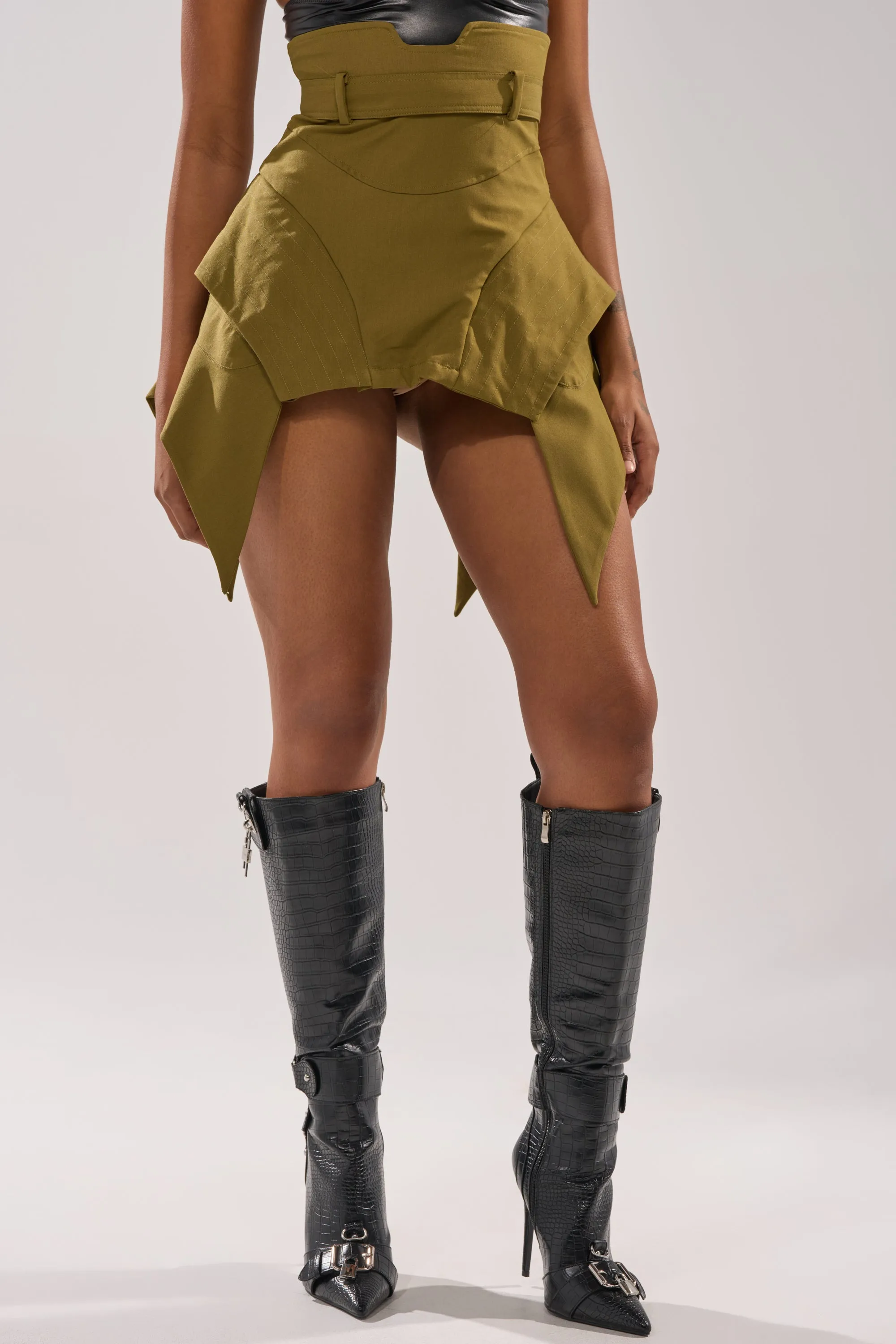 DONT LOOK BACK MINI SKIRT sold by AKIRA product image thumbnail 2