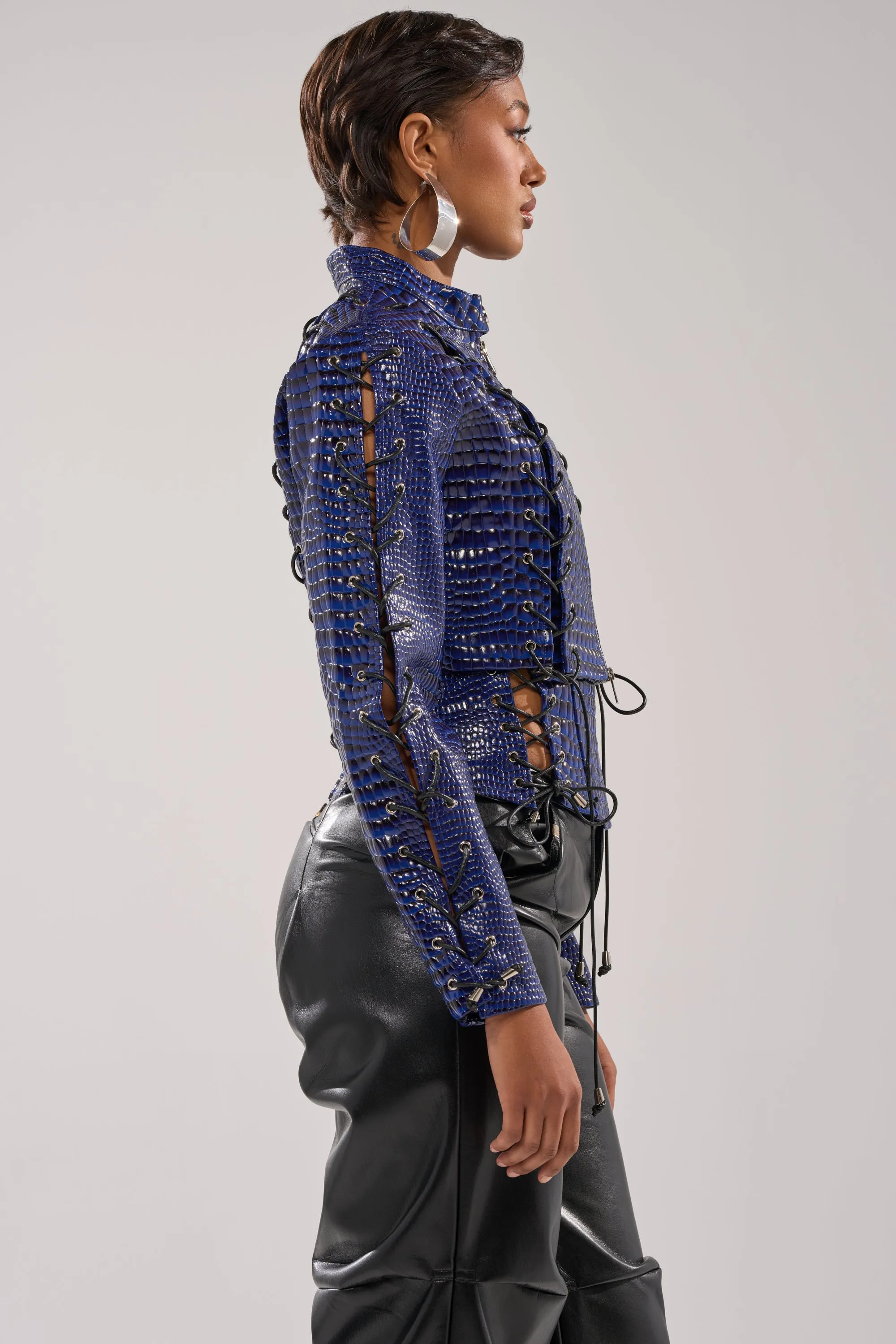 HIT THE SWITCH EMBOSSED MOTO sold by AKIRA product image thumbnail 4