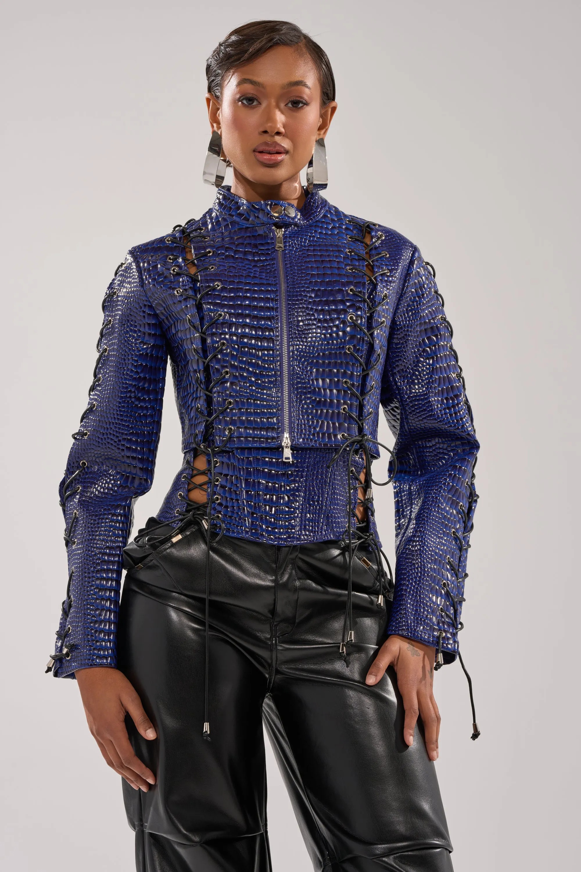 HIT THE SWITCH EMBOSSED MOTO sold by AKIRA