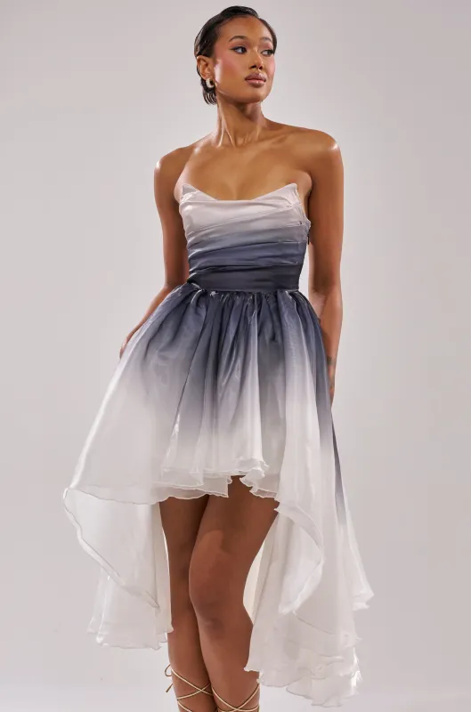 DANCE WITH ME HIGH LOW OMBRE DRESS sold by AKIRA