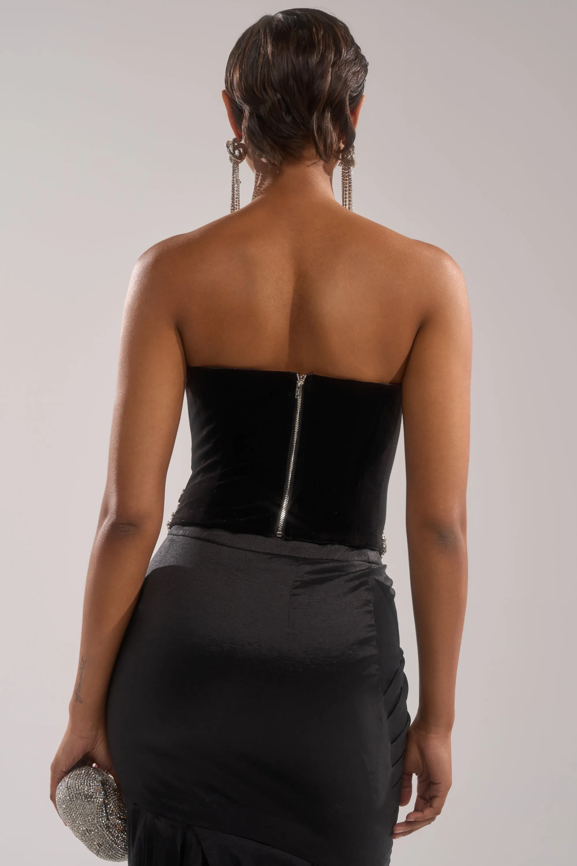 LUX LIFE CORSET IN BLACK sold by AKIRA product image thumbnail 4