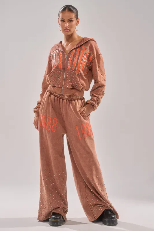 STUDIO LIVING WIDE LEG JOGGER sold by AKIRA