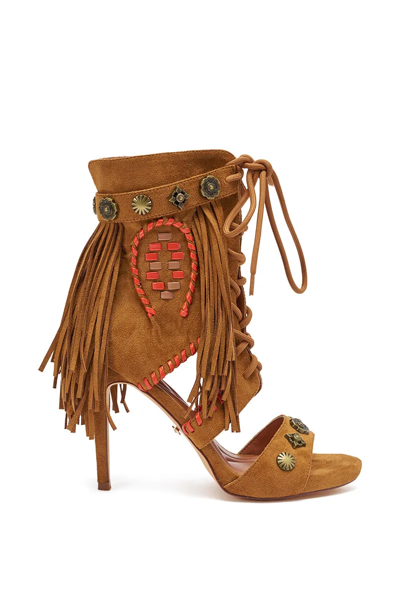 AZALEA WANG SALGADO FRINGE GLADIATOR STILETTO SANDAL sold by AKIRA product image thumbnail 4