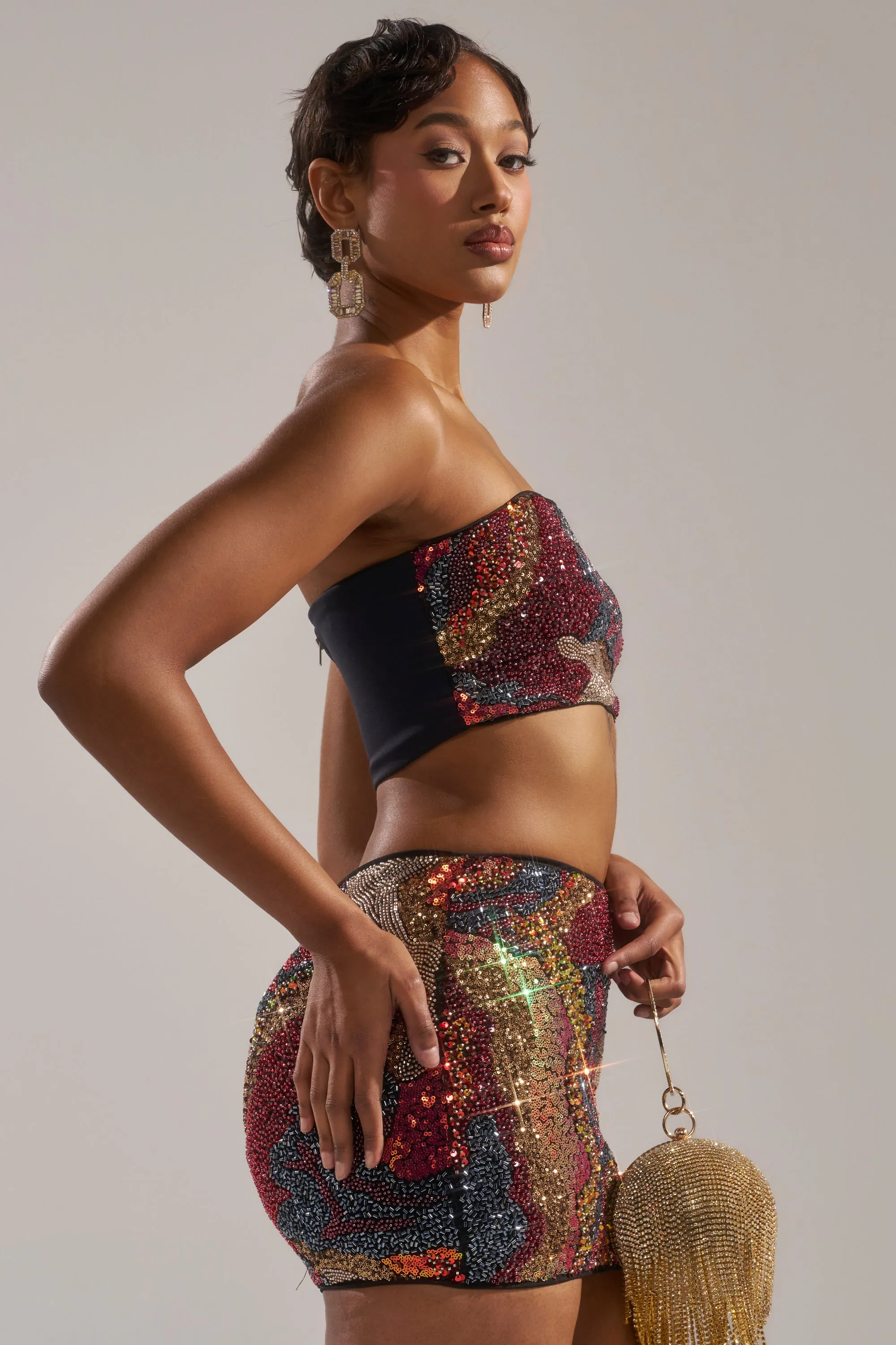 GOLDEN HOUR SEQUIN BRALETTE sold by AKIRA product image thumbnail 5