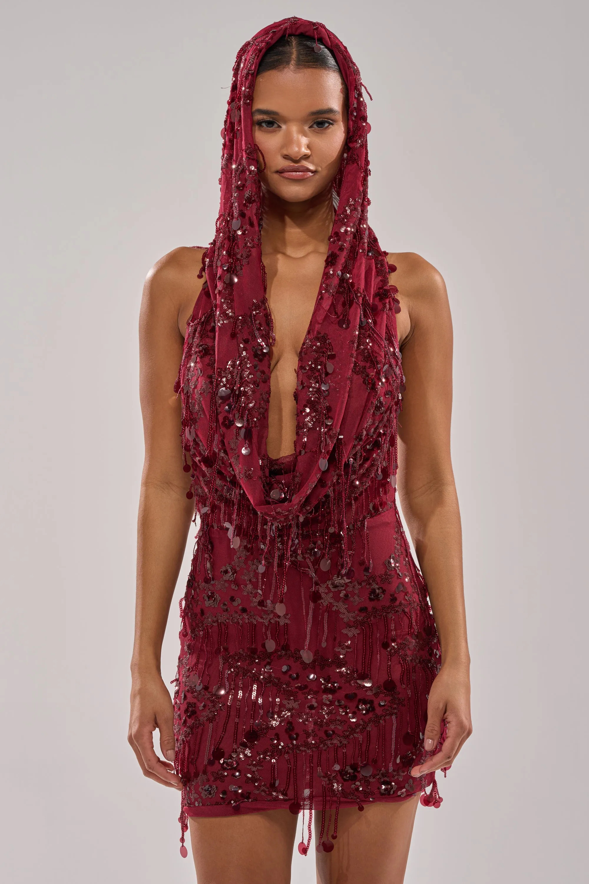 MOOD FOR THE NIGHT SEQUIN MINI DRESS sold by AKIRA product image thumbnail 3