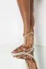 AZALEA WANG ALL YOU EVER NEEDED FLAT SANDAL IN GOLD sold by AKIRA