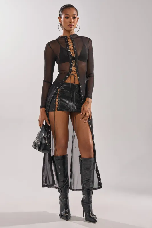 SEE THROUGH ME BLOUSE made by AKIRA