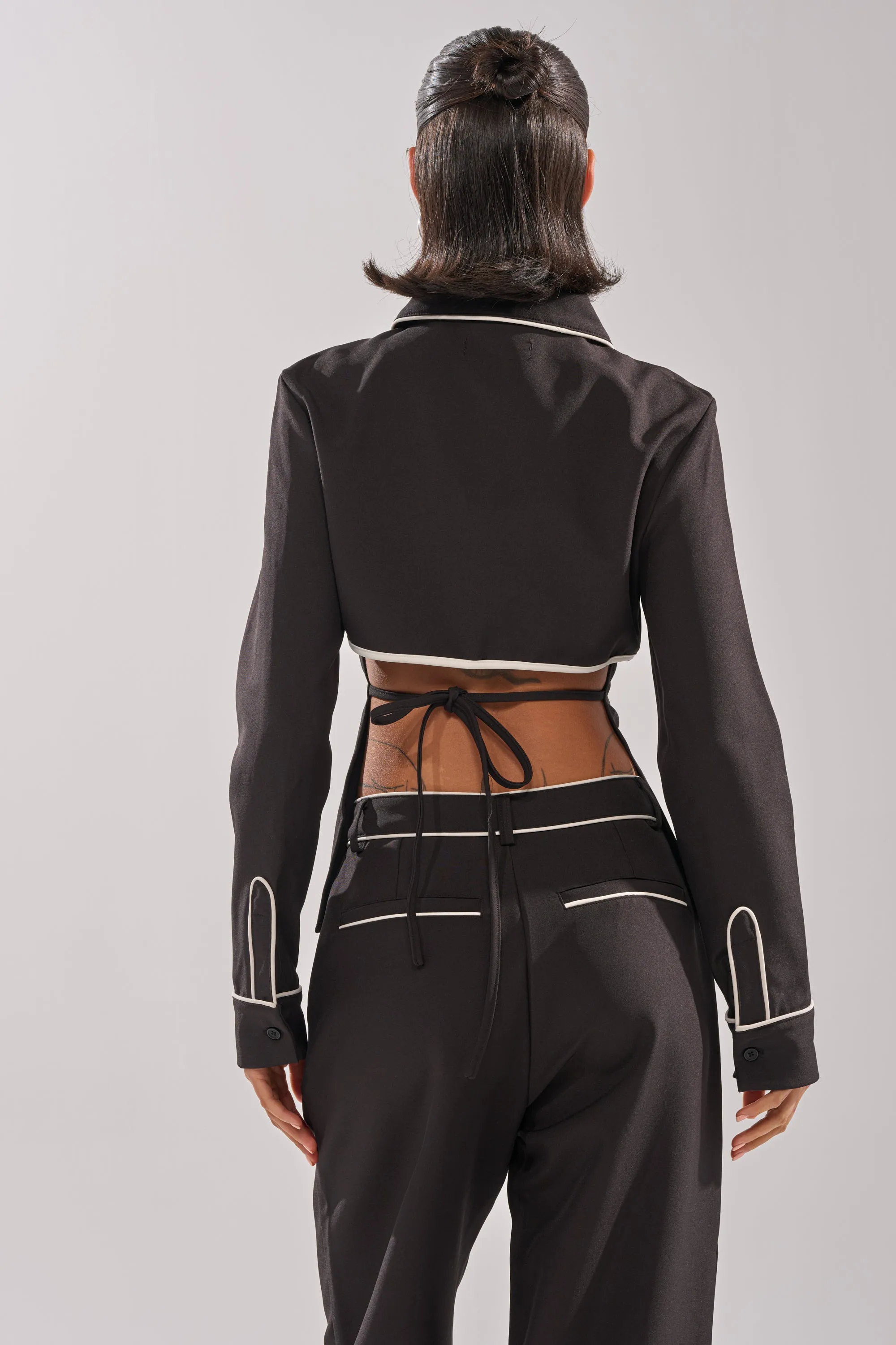 PARTY IN THE BACK BUTTON DOWN sold by AKIRA product image thumbnail 4