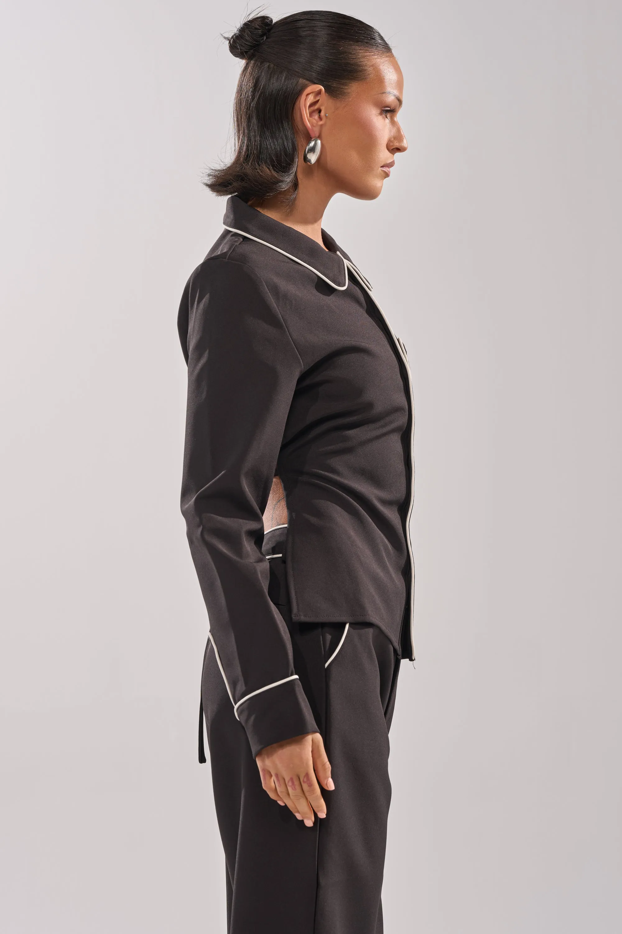 PARTY IN THE BACK BUTTON DOWN sold by AKIRA product image thumbnail 3