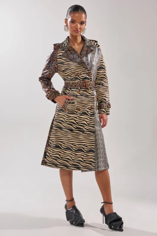 BASEL PAINTED TRENCH sold by AKIRA