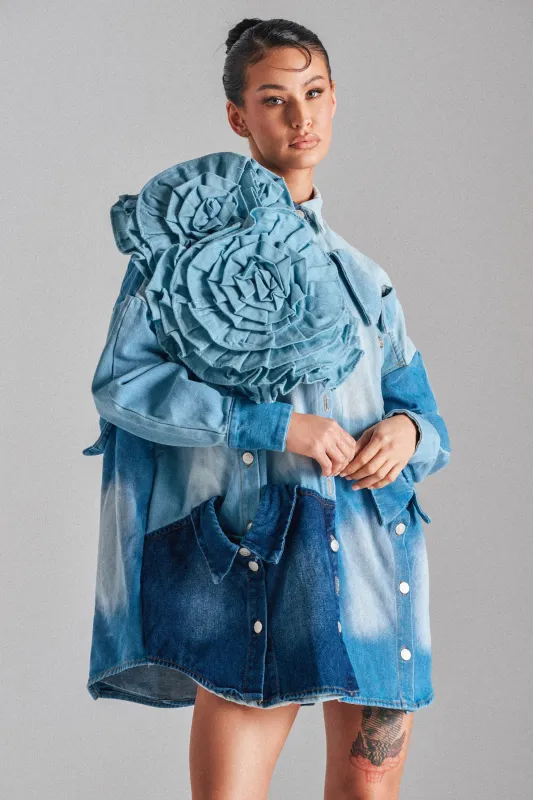 SO FINE DENIM BROOCH sold by AKIRA