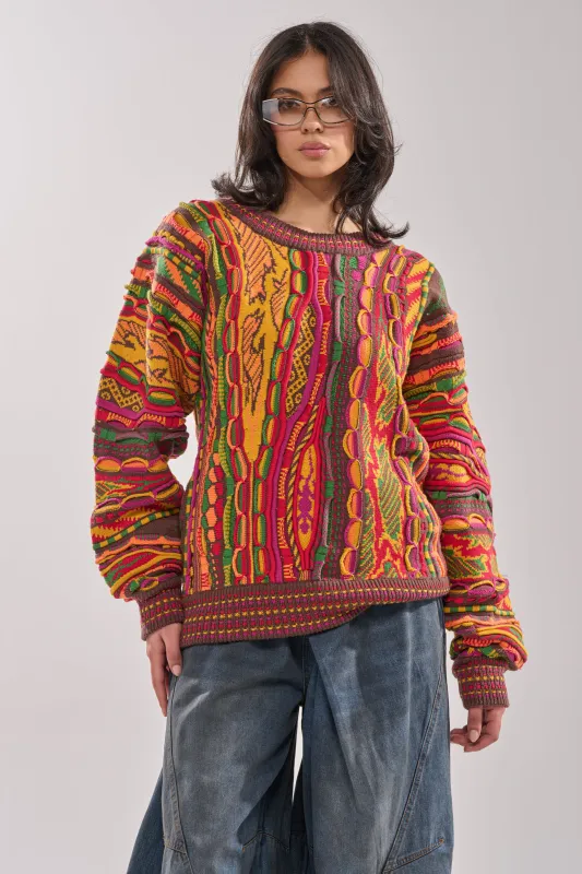 THROWBACK SPECIAL KNIT SWEATER sold by AKIRA