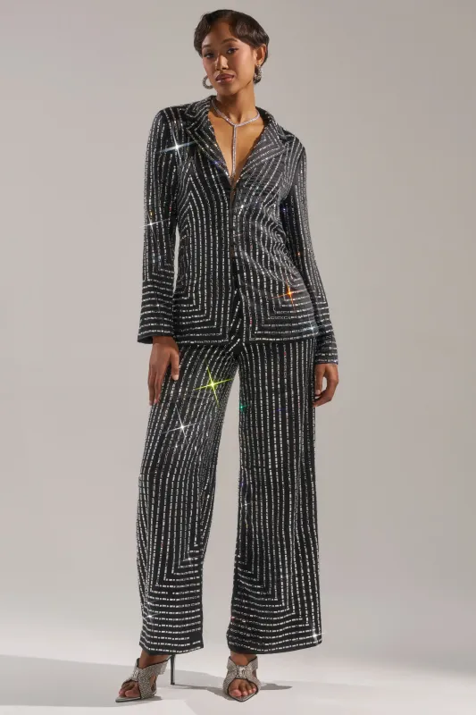 DONT STARE TOO HARD RHINESTONE TROUSER sold by AKIRA