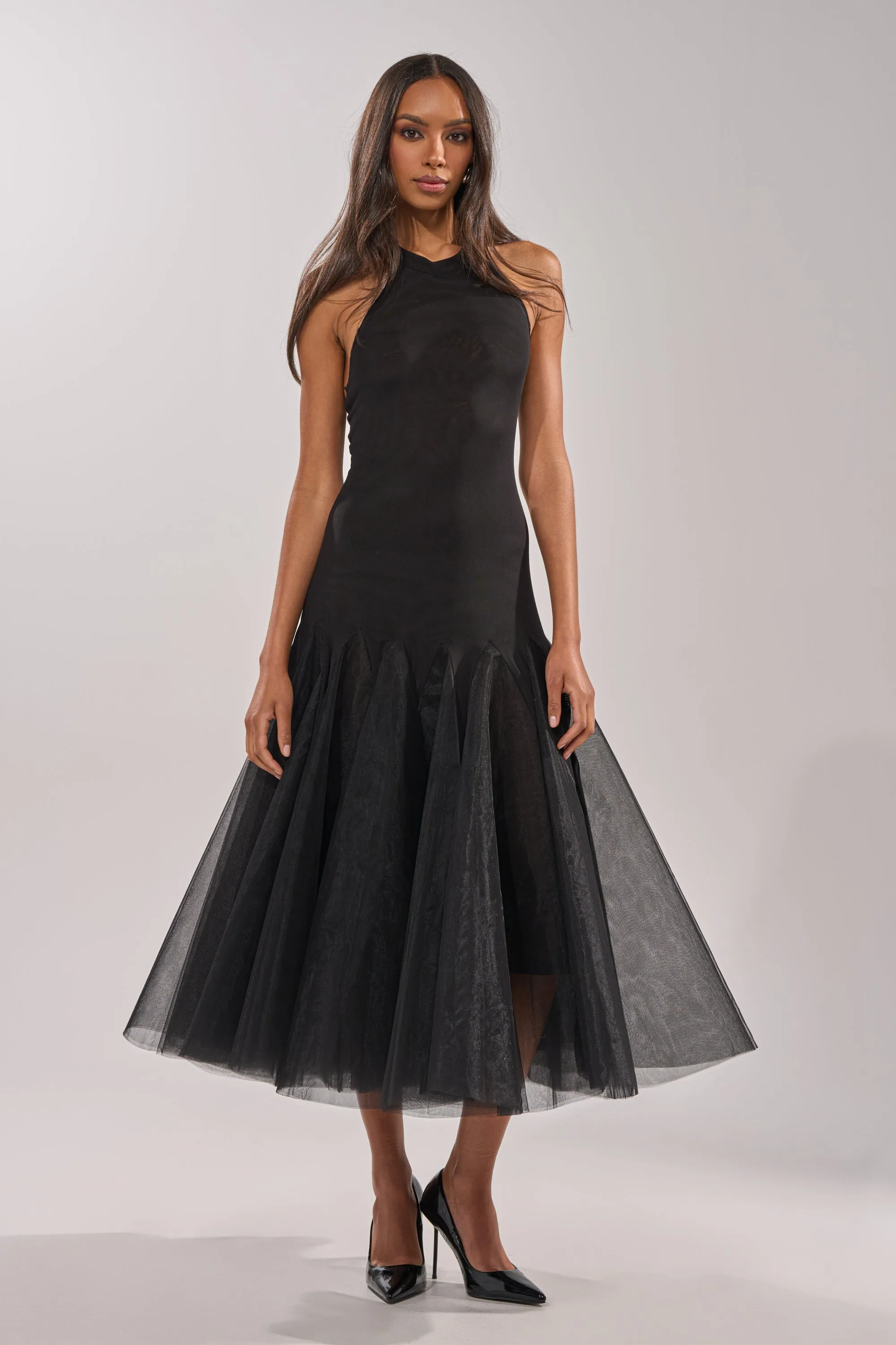 SWEPT UP MESH MAXI DRESS sold by AKIRA product image thumbnail 3