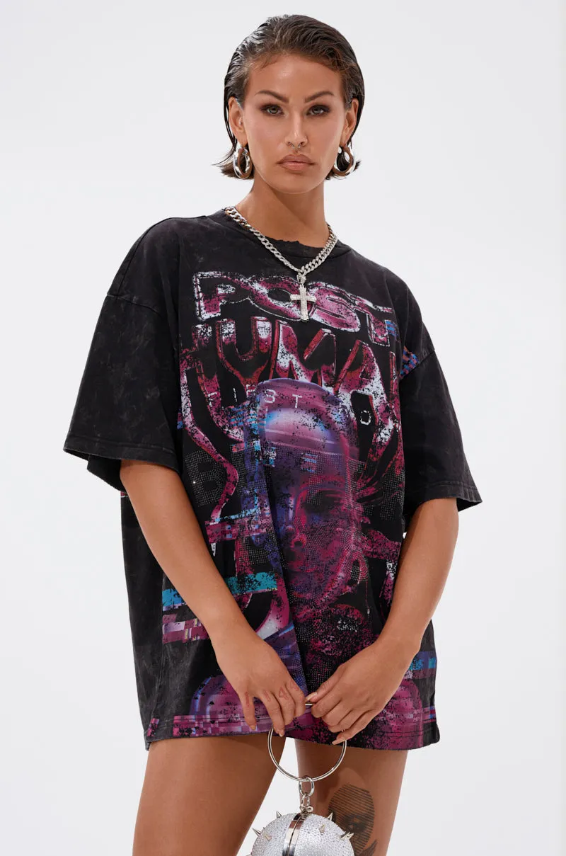 CYBERTRONICS OVERSIZED GRAPHIC TEE sold by AKIRA product image thumbnail 2