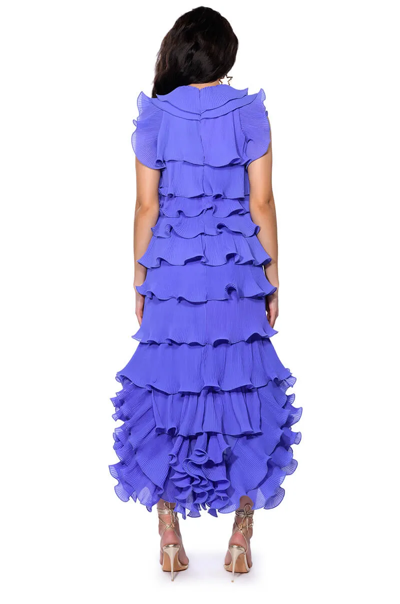 IT'S GIVING FLUTED MAXI DRESS sold by AKIRA product image thumbnail 5